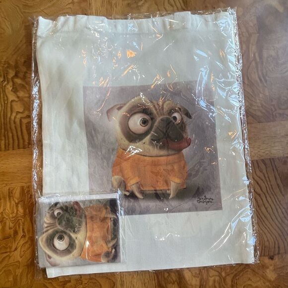Mops Tote Bag & Coin Purse - Picture 1 of 3